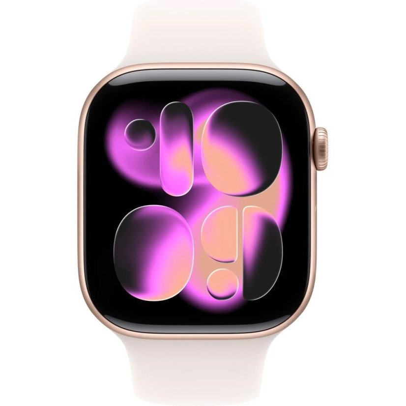 Apple Watch Series 11 GPS 42mm Rose Gold Aluminium Case with Light Blush Sport Band - S/M