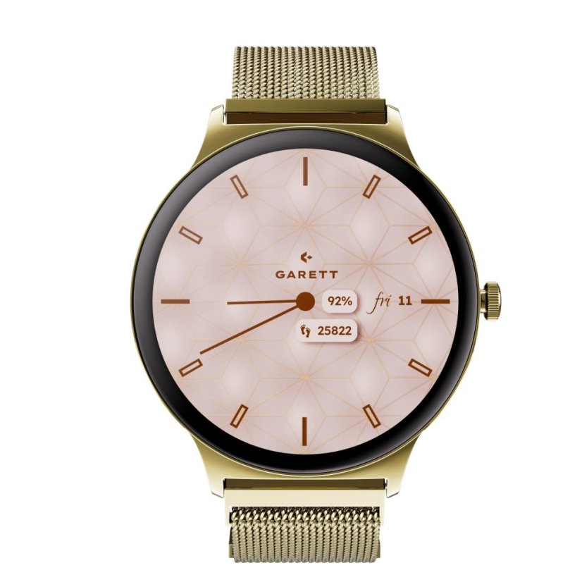 Garett Smartwatch Verona 2 zlatá MESH steel