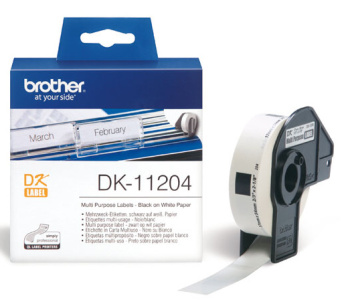 Brother - DK-11204 (papírové/univerzální štítek-400 ks) 17 x 54mm