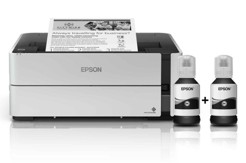 EPSON tiskárna ink EcoTank Mono M1170, A4, 1200x2400dpi, 39ppm, USB, Duplex,Záruka 5 let po registraci zdarma