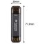 Transcend ESD310C 512GB, External SSD, USB 10Gbps, Type C/A