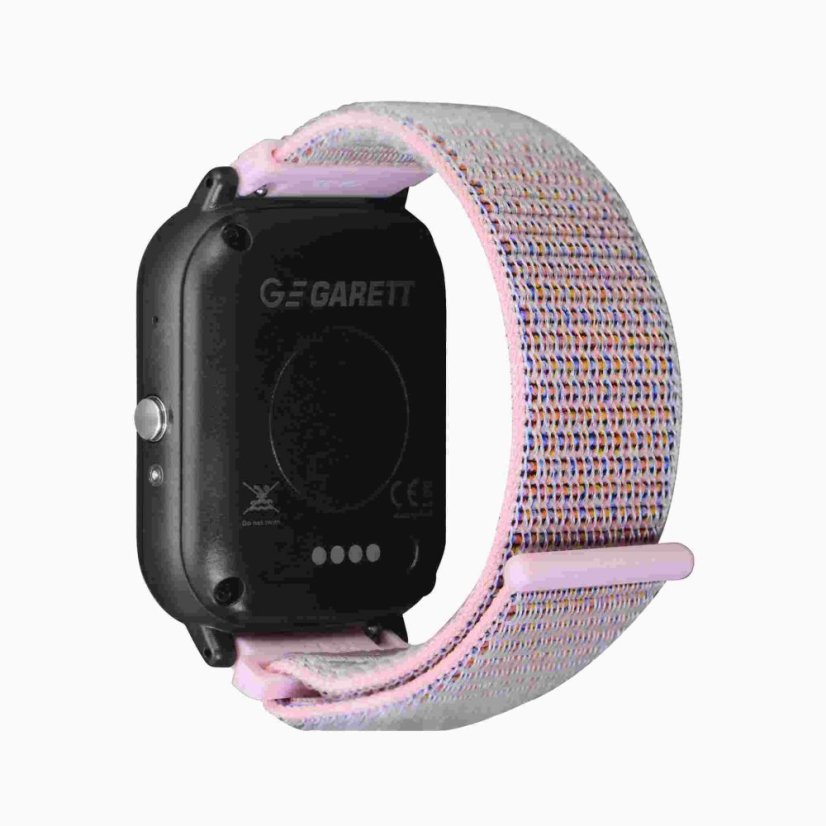 Garett Smartwatch Kids Tech 4G Pink velcro BAZAR rozbaleno