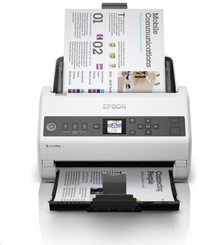 EPSON skener WorkForce DS-730N, A4, USB, 600dpi, ADF-síťový Záruka 3 let po registraci