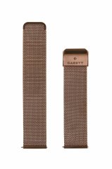 Garett řemínek 18 mm, zlatorůžový kovový, typ Mesh rose gold