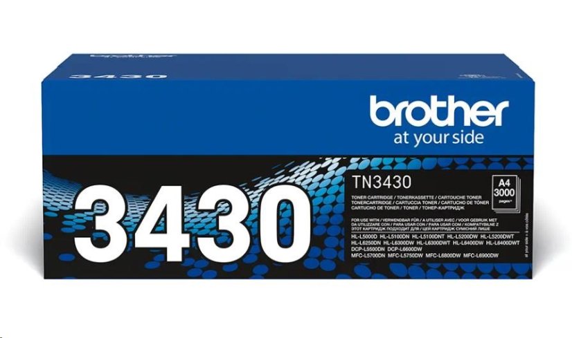 BROTHER Toner TN-3430 ( HL-L5xxx,HL-L6xxx, DCP/MFC-L5xxx, DCP/MFC-L6xxx,3 000 str. A4)