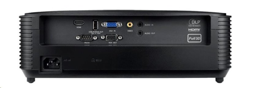 Optoma projektor W371 (DLP, FULL 3D, WXGA, 3 800 ANSI, HDMI, VGA, RS232, 10W speaker)