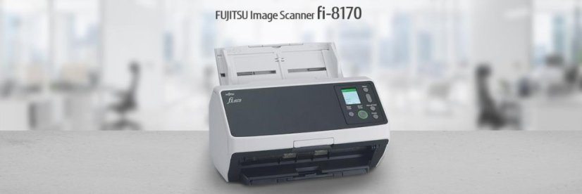 FUJITSU-RICOH skener Fi-8170 A4, průchodový, 70ppm, 600dpi, LAN RJ45-1000, USB 3.2,ADF 100listů, 10000 listů za den