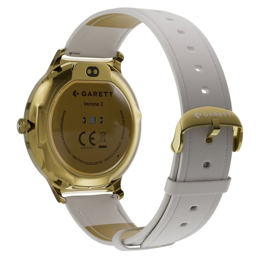 Garett Smartwatch Verona 2 zlatá SOLID steel