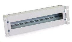 TRITON 19" jističová lišta 3U s krytem, DIN, šedá