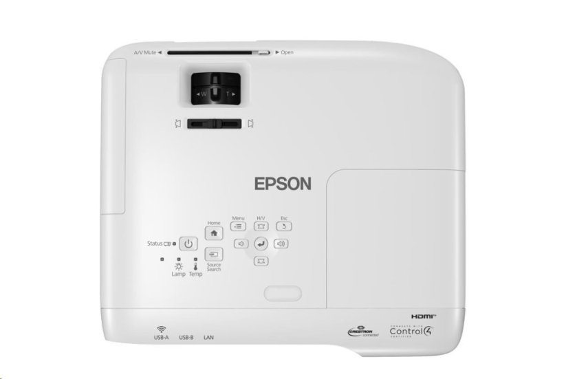 EPSON projektor EB-992F, 1920x1080, Full HD, 4000ANSI, USB, HDMI, VGA, LAN, 17000h ECO životnost lampy