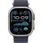 Apple Watch Ultra 2 (2024) GPS + Cellular 49mm Natural Titanium Case with Navy Ocean Band
