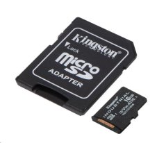 Kingston MicroSDHC karta 16GB Industrial C10 A1 pSLC Card + SD Adapter