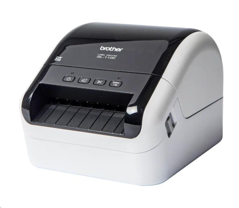 BROTHER tiskárna štítků QL-1110 - 101,6mm, termotisk, USB, WIFI, BT, LAN, Profesionální Tiskárna Štítků