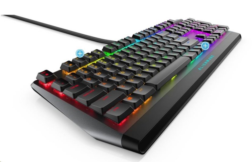 DELL Alienware 510K Low-profile RGB Mechanical Gaming Keyboard - AW510K (Dark Side of the Moon)