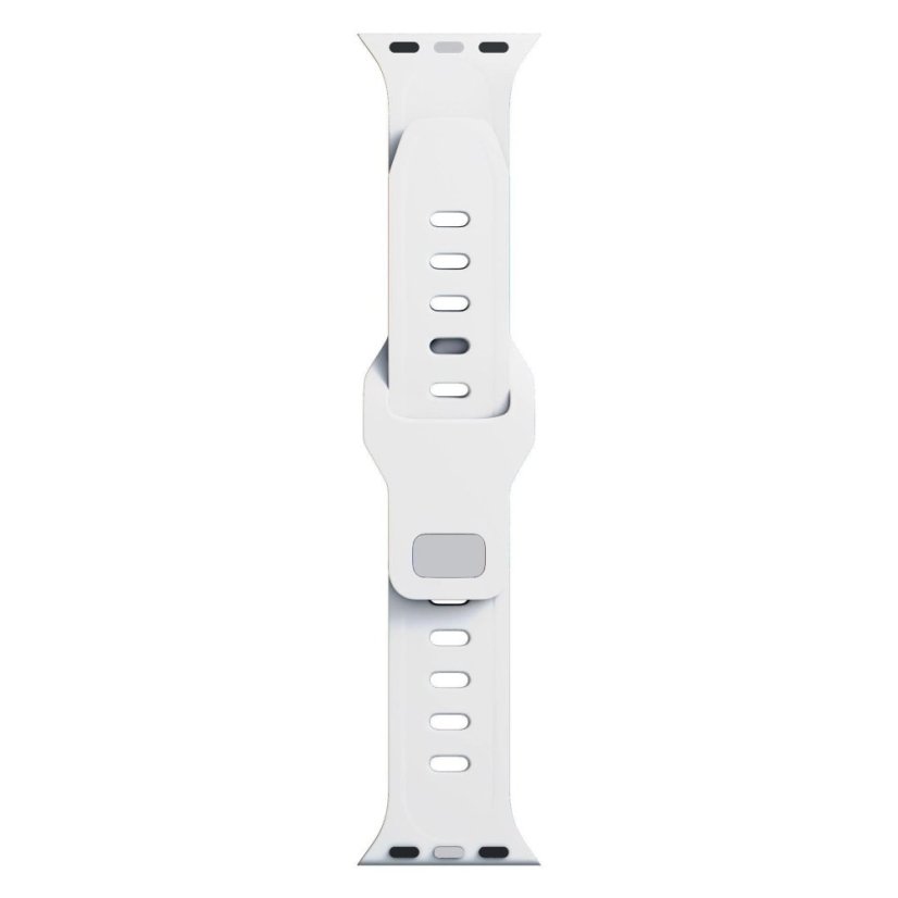 3mk Silicone Watch Strap pro Apple 38/40/41 mm White