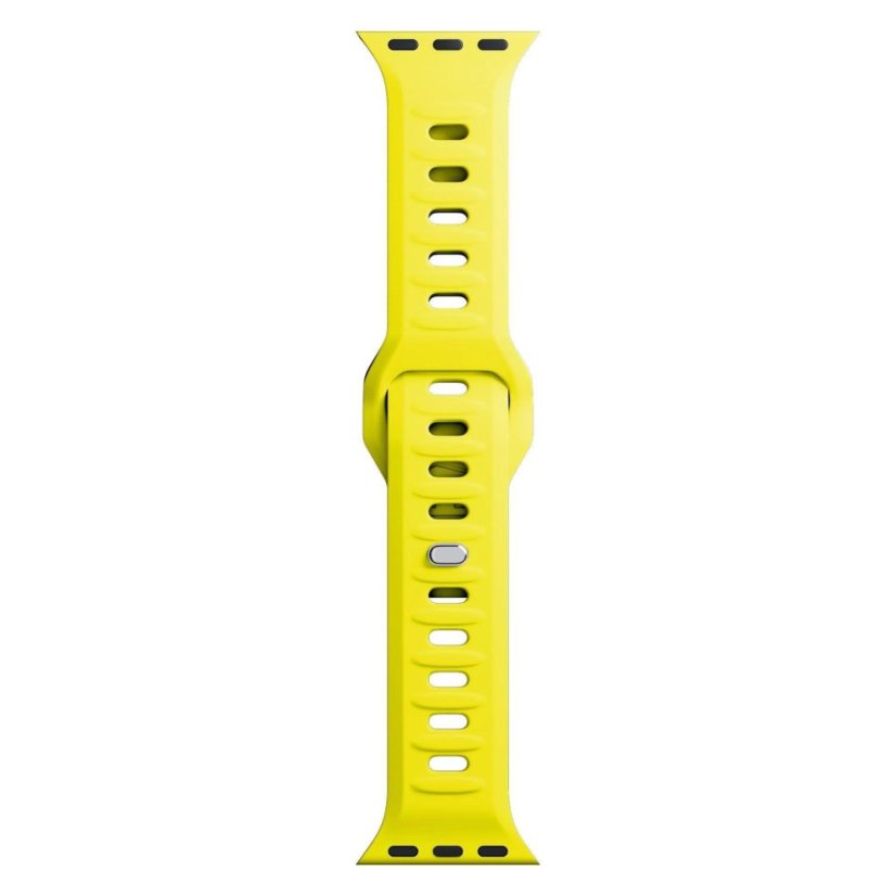 3mk Silicone Watch Strap pro Apple 42/44/45/49 mm Yellow