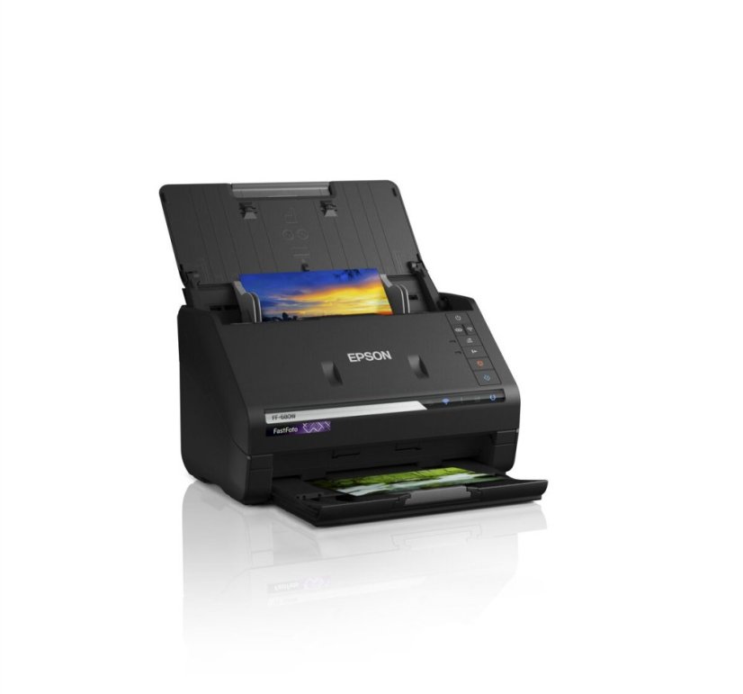 EPSON skener FastFoto FF-680W, A4, 600x600dpi, 24 bits Color Depth, USB 3.0, Wireless LAN