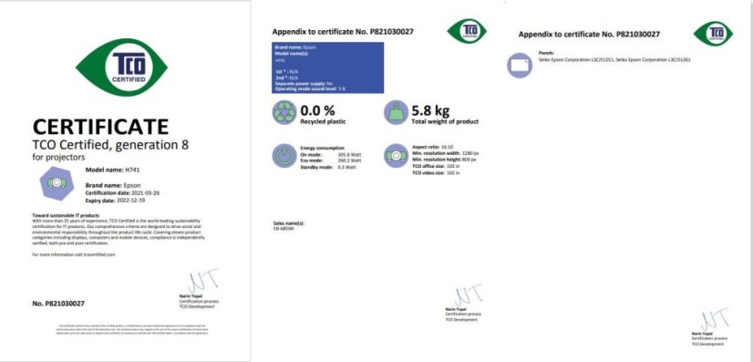 EPSON projektor EB-685Wi, 1280x800, 3500ANSI, HDMI, VGA, SHORT, LAN, 9.000h ECO životnost lampy, 5 LET ZÁRUKA