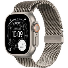 Apple Watch Ultra 3 GPS + Cellular 49mm Natural Titanium Case with Natural Titanium Milanese Loop - Large