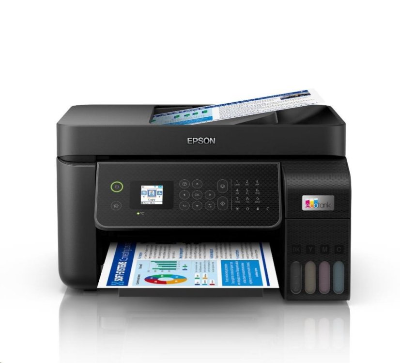 EPSON tiskárna ink EcoTank L5310, 5760x1440dpi, A4, 33ppm, Wi-Fi, USB, Ethernet, ADF, sken,Záruka 5 let po registraci