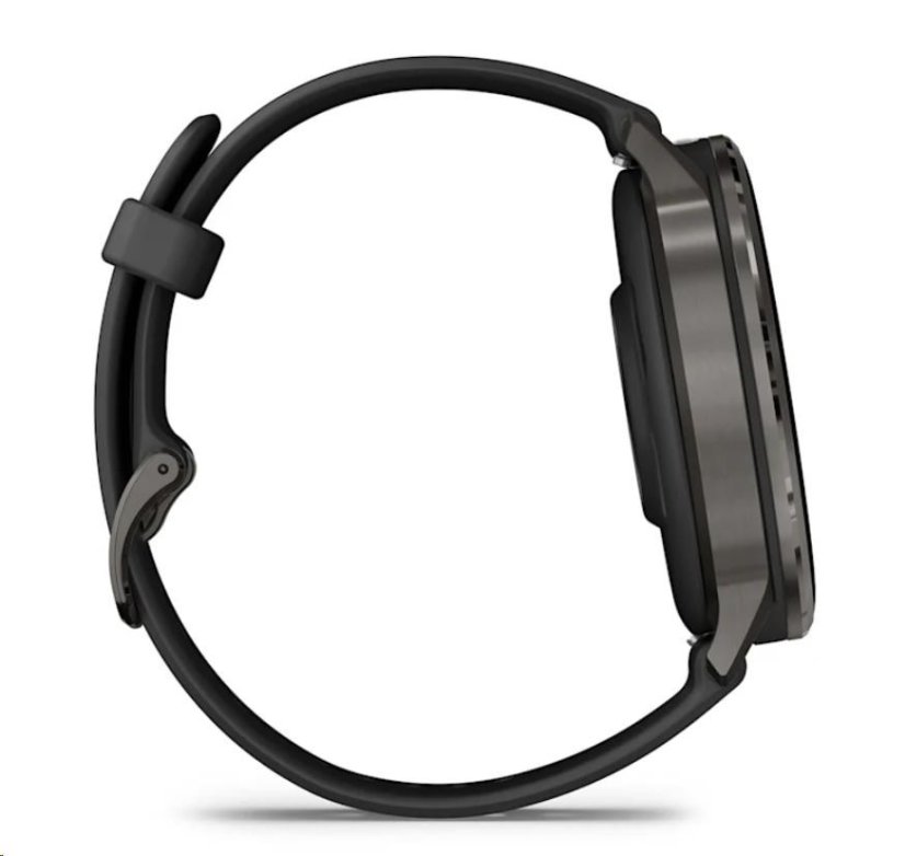 Garmin Venu® 4 - 45 mm Slate a Černý silikonový řemínek