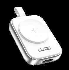 WG - Nabíjecí magnetické zařízení s USB-C pro Apple Watch, bílo stříbrná