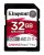 Kingston SDHC karta 32GB Canvas React Plus SDHC UHS-II 300R/260W U3 V90 for Full HD/4K/8K