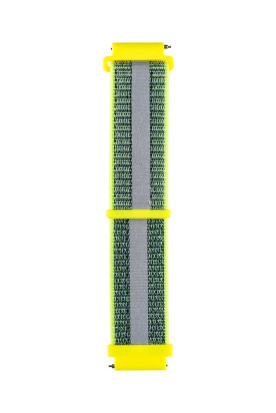 Garett Kids univerzální řemínek 20 mm, zelený reflexní