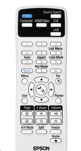 EPSON projektor EB-685Wi, 1280x800, 3500ANSI, HDMI, VGA, SHORT, LAN, 9.000h ECO životnost lampy, 5 LET ZÁRUKA