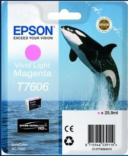 EPSON ink bar ULTRACHROME HD "Kosatka" - Vivid Light Magenta - T7606 (25,9 ml)