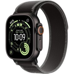 Apple Watch Ultra 3 GPS + Cellular 49mm Black Titanium Case with Black/Charcoal Trail Loop - M/L