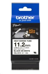 BROTHER smršťovací bužírka - HSE-231E bílá pro E300VP H300 H500 E550 P700 P750 D800 P900 P950 - 11,2mm / 2,1-7mm / 3:1