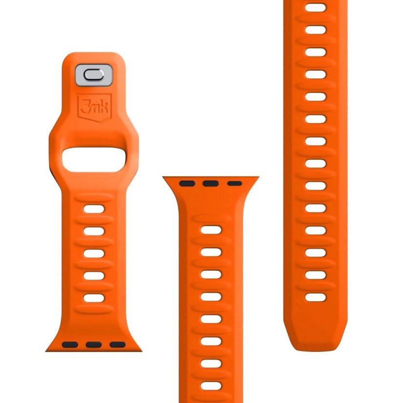 3mk Silicone Watch Strap pro Apple 38/40/41 mm Orange