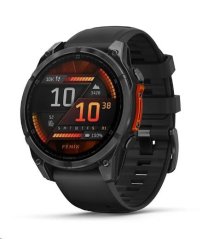 Garmin fenix® 8 – 47 mm, AMOLED, Slate grey a Černý silikonový řemínek, EU