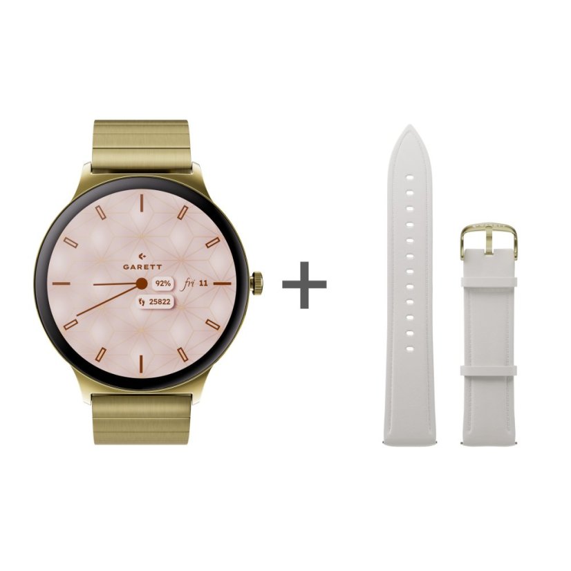 Garett Smartwatch Verona 2 zlatá SOLID steel