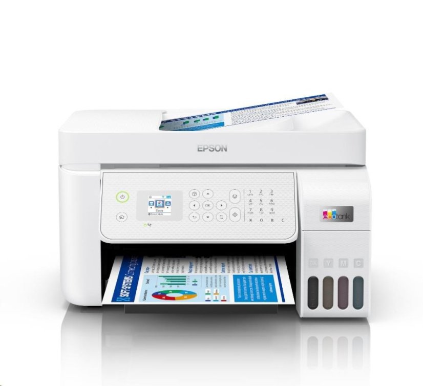 EPSON tiskárna ink EcoTank L5316, 5760x1440dpi, A4, 33ppm, Wi-Fi, USB, Ethernet, ADF, sken,Záruka 5 let po registraci