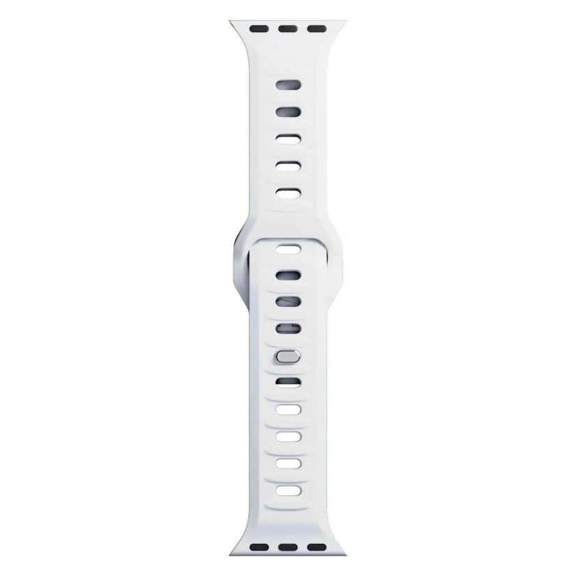 3mk Silicone Watch Strap pro Apple 38/40/41 mm White