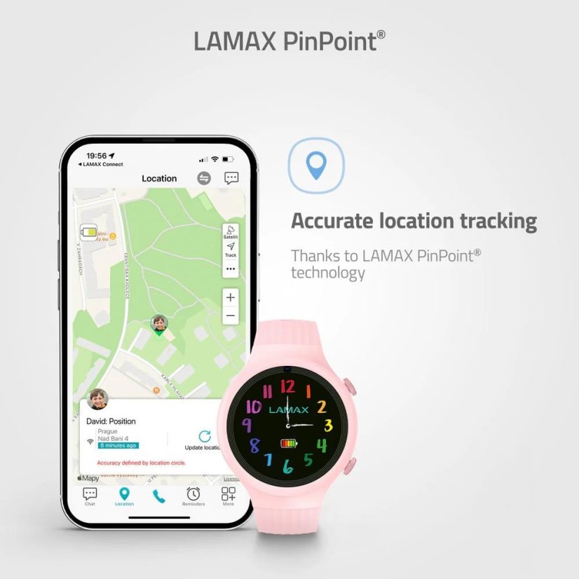 LAMAX WatchY4 Sport Pink
