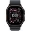Apple Watch Ultra 3 GPS + Cellular 49mm Black Titanium Case with Black Alpine Loop - Large