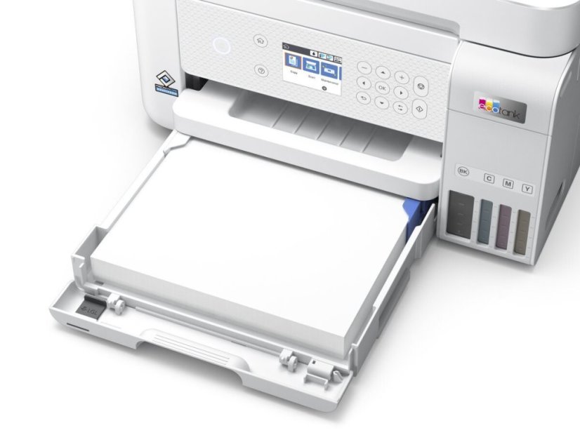 EPSON tiskárna ink EcoTank L6276, 3v1, A4, 1200x4800dpi, 33ppm, USB, Wi-Fi, LAN, bílá