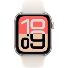 Apple Watch SE 3 GPS 44mm Starlight Aluminium Case with Starlight Sport Band - S/M