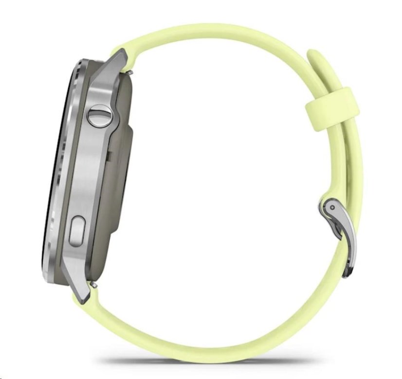 Garmin Venu® 4 - 45 mm Silver / Citron silikonový řemínek