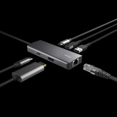TRUST adaptér DALYX, 6-in-1 USB-C Multi-Port Adapter