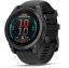 Garmin fenix® E – 47 mm, AMOLED, Slate grey steel / Černý silikonový řemínek, EU