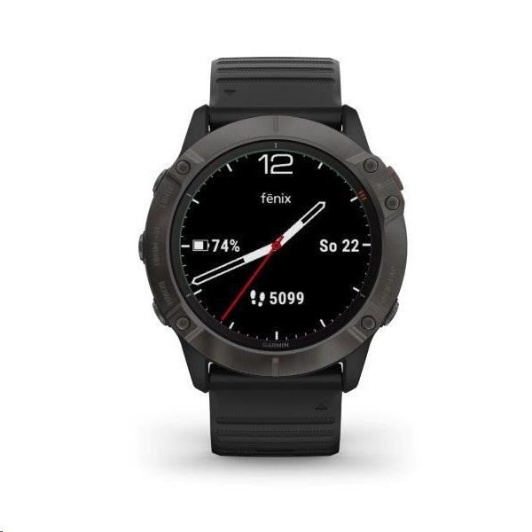 Garmin Fenix 7X PRO Sapphire Solar Carbon Gray DLC Titanium / Black Band, EU