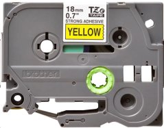 BROTHER TZES641 - kazeta TZ šířky 18mm, extrémně adhesivní lamino TZE-S641, žlutá/černé písmo