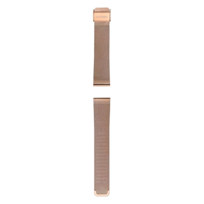 Garett univerzální řemínek 18 mm, zlatorůžový kovový, typ Mesh rose gold