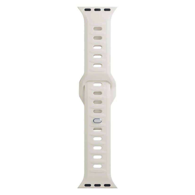 3mk Silicone Watch Strap pro Apple 42/44/45/49 mm Nude