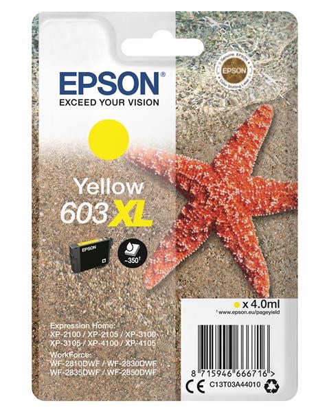 EPSON ink bar Singlepack "Hvězdice" Yellow 603XL Ink