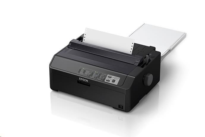 EPSON tiskárna jehličková LQ-590II, A4, 24 jehel, high speed draft 550 zn/s, 1+6 kopii, USB 2.0